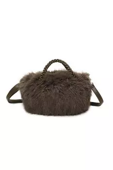 Моти Меховая Сумочка Fontanella Fashion, коричневый