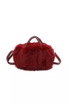 Моти Меховая Сумочка Fontanella Fashion, красный