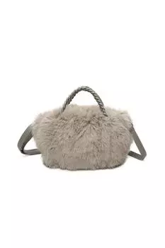 Моти Меховая Сумочка Fontanella Fashion, серый