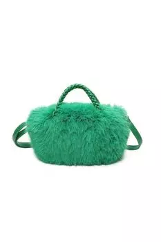 Моти Меховая Сумочка Fontanella Fashion, зеленый