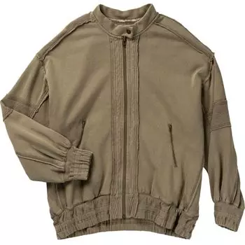 Мото куртка lou на молнии Free People, серый