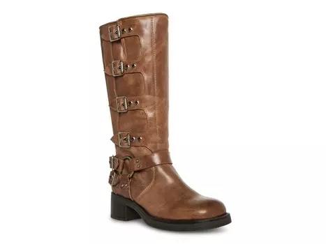 Мотоботинки Steve Madden Brocks, темно-коричневый