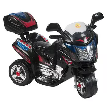 Мотоцикл на аккумуляторе, черный раллийный райдер Kids World