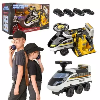 Мотоцикл с парковкой 2в1 Police Czarna Inna marka