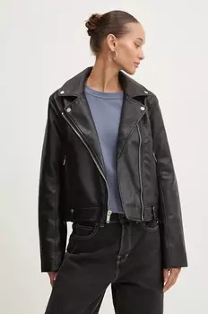 Мотоциклетная куртка Abercrombie & Fitch, черный