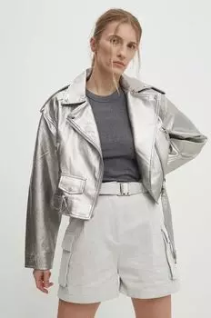 Мотоциклетная куртка Answear Lab, серебро