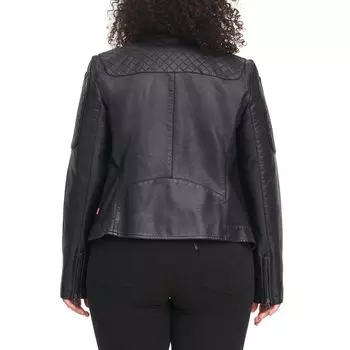 Мотоциклетная куртка Levi's из искусственной кожи больших размеров Levi's, черный