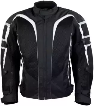 Мотоциклетная куртка Roleff "RO 607", 4 кармана, с полосками безопасности, серый