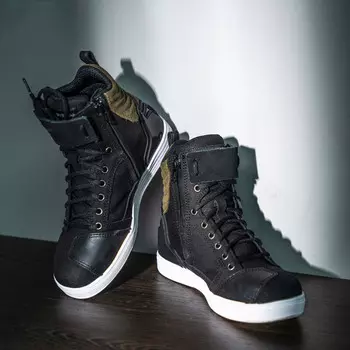 Мотоциклетная обувь Kuang-Chi, нескользящая, противоскользящая, дышащая мотоциклетная обувь, гоночная обувь, мотоциклетные ботинки для езды на дальние расстояния, черно-коричневые, размер 37