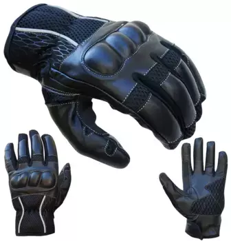 Мотоциклетные перчатки PROANTI летние короткие мужские и женские, черный