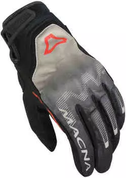 Мотоциклетные перчатки разведчика Macna, серый/черный/красный