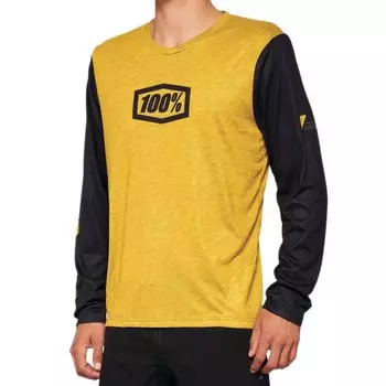 Мотоджерси с длинным рукавом 100percent Airmatic, желтый