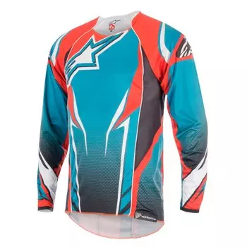 Мотоджерси с длинным рукавом Alpinestars A-Line 2, фиолетовый