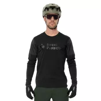Мотоджерси с длинным рукавом Sweet Protection Hunter Merino Hybrid, черный