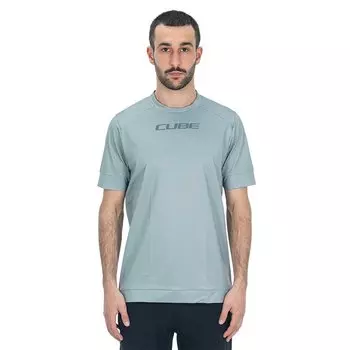 Мотоджерси с коротким рукавом Cube ATX, серый
