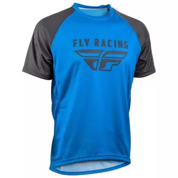 Мотоджерси с коротким рукавом Fly Racing Super D 2019, синий
