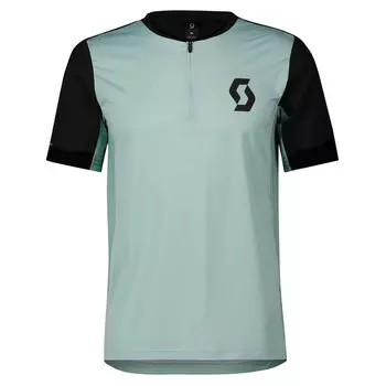 Мотоджерси с коротким рукавом Scott Trail Vertic Zip, зеленый