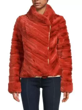 Мотокуртка из искусственного меха Belle Fare, цвет Sienna