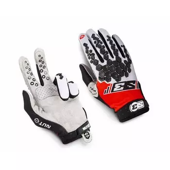 Мотоперчатки S3 Parts Nuts, красный