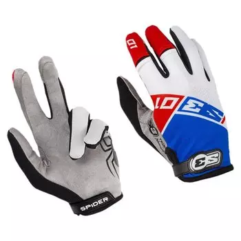 Мотоперчатки S3 Parts Spider, белый