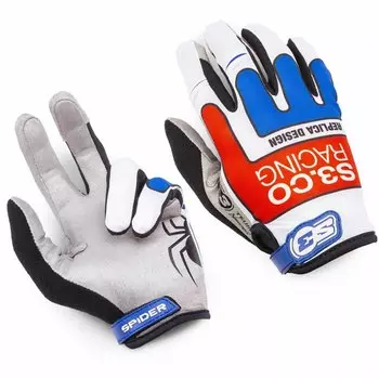 Мотоперчатки S3 Parts Spider, белый