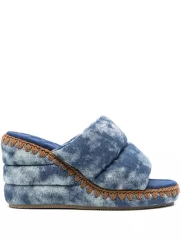 Mou джинсовые мюли, синий