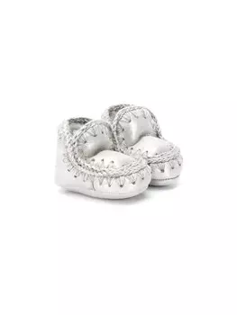 Mou Kids угги Eskimo, серебряный