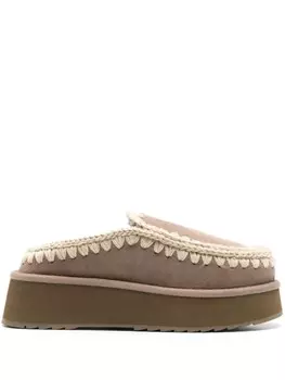 Mou тапочки с отделкой обметочным швом 50 мм, серый