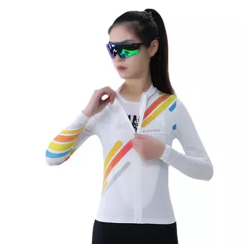 Mountainpeak Color Road Тонкий воротник-стойка Молочный Silk Road Велосипедный спортивный костюм Полностью светоотражающий женский Размер L Цвет Доставляется случайным образом