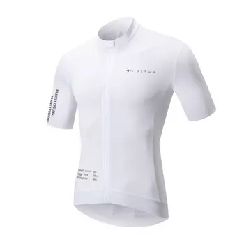 Велосипедное джерси унисекс Mountainpeak с короткими рукавами и воротником-стойкой S-XXL, белый
