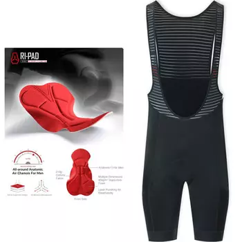 Мужской комбинезон Mountainpeak для велоспорта износостойкий, черный