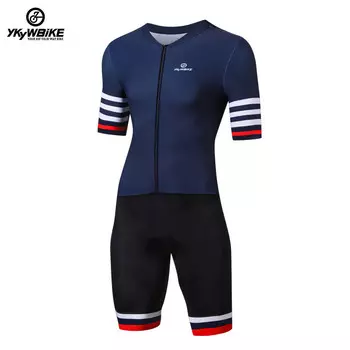 Мужской комбинезон Mountainpeak для езды на велосипеде с короткими рукавами, черный