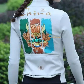 Mountainpeak осенне-зимняя утолщенная бархатная теплая велосипедная майка Ollie с длинными рукавами, кремово-белая мужская велосипедная майка размера s-4xl