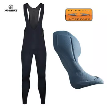 Мужские брюки Mountainpeak для велоспорта с подтяжками, черный