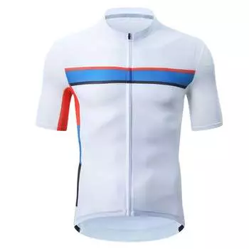 Кофта мужская Mountainpeak велосипедная тонкая с коротким рукавом, белый