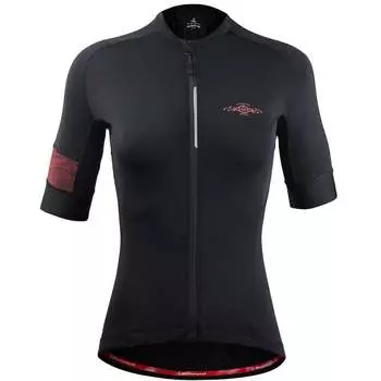 Велоджерси женское Mountainpeak MTP с коротким рукавом из ледяного шелка M, черно-красный