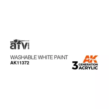 Моющаяся белая краска, 3rd Gen Acrylic - AFV