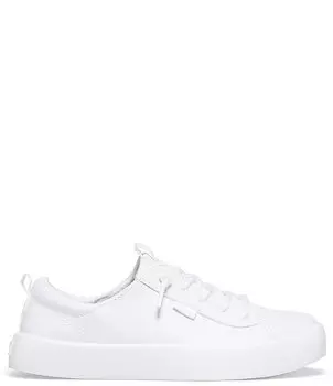 Моющиеся кожаные кроссовки Keds Kickback для девочек (подростковые), белый