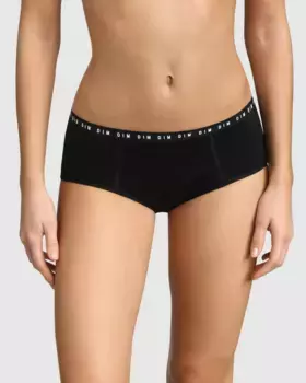 Моющиеся менструальные шорты Protect с сильным потоком воды Dim, черный