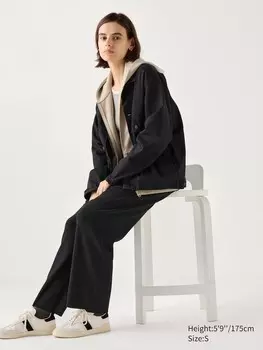 Моющиеся трикотажные брюки milano Uniqlo, черный