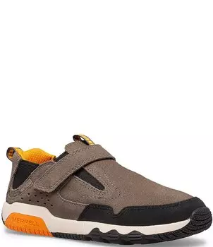 Моющиеся замшевые кроссовки Merrell Boys Free Jungle Moc (для малышей), коричневый