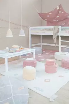 Моющийся ковер ной Lorena Canals, 140x200 см, белый