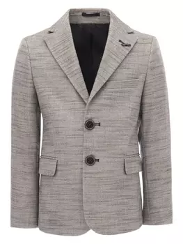 Moustache твидовый однобортный блейзер, нейтральный цвет