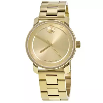 Movado Bold Access Champagne Dial Yellow Gold PVD Steel Мужские часы 3600912