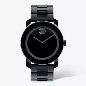Movado BOLD Мужские часы 3600047 TR90 Черные швейцарские кварцевые часы из нержавеющей стали 42 мм