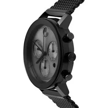 Movado Мужские часы 3600810 Bold Evolution Swiss Quartz Black Chronograph 42 мм