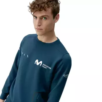 Movistar Born Living Yoga унисекс свитшот, тёмно-синий