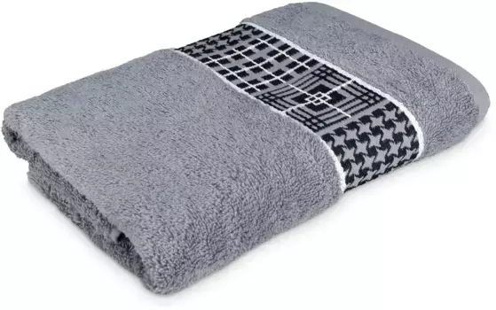 Мёве для банного полотенца фроттана "Фьорд", (1 шт.), в крупную однотонную клетку Mve for frottana 67х140 см (1 шт.), светло-серый