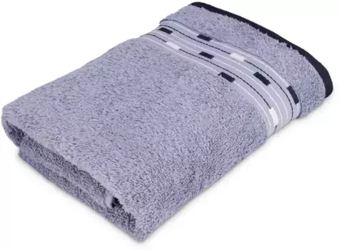 Мёве для банного полотенца фроттана "Magic Uni", (1 шт.), с каймой из маленьких прямоугольников Mve for frottana 67х140 см (1 шт.), серый