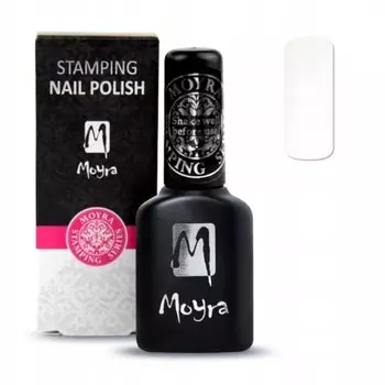 Moyra Smart 02 Белый лак для стемпинга 12 мл